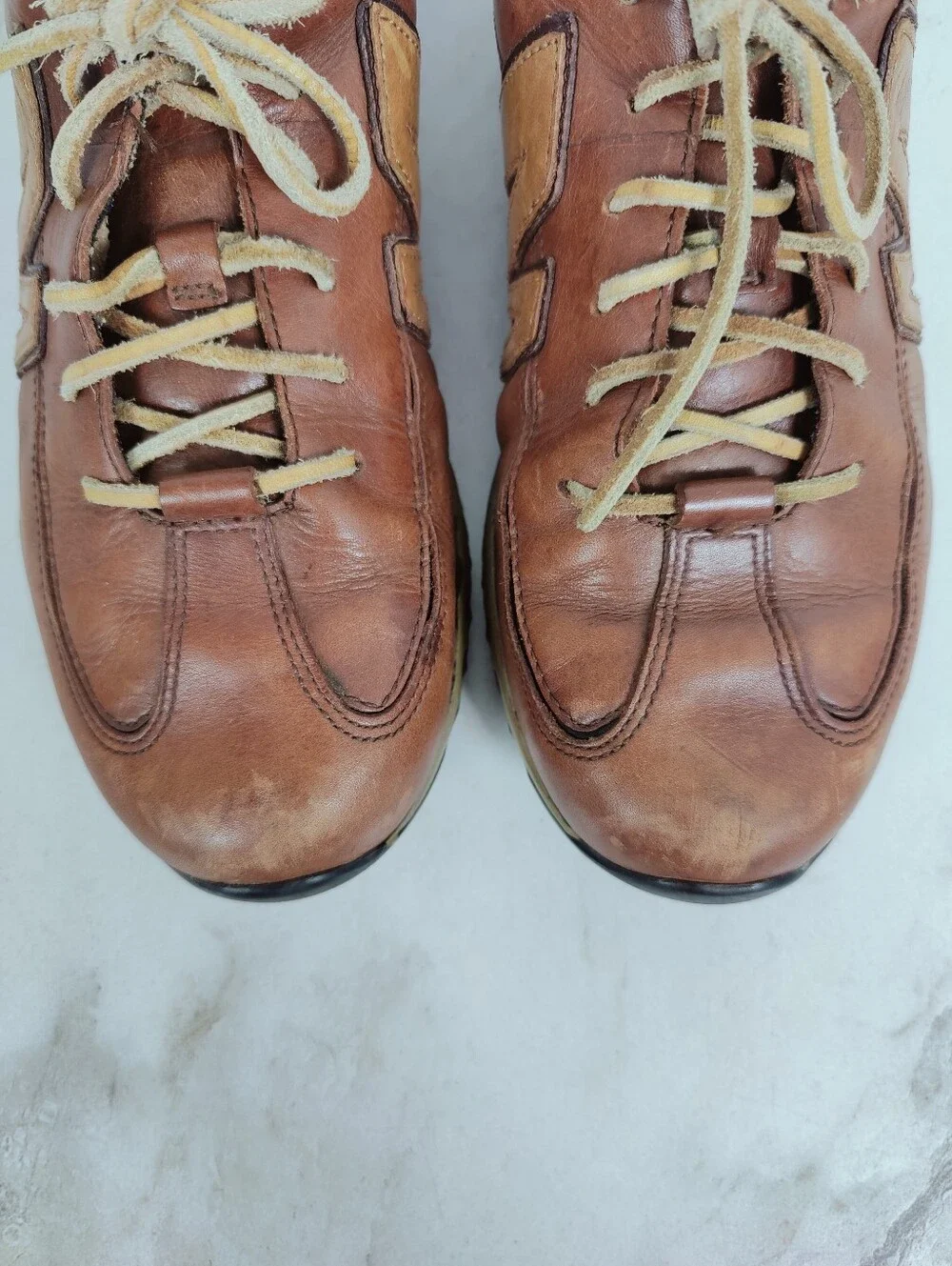 Merrell Men's Downforce Tan Brown Leather Sneakers, Sz 8